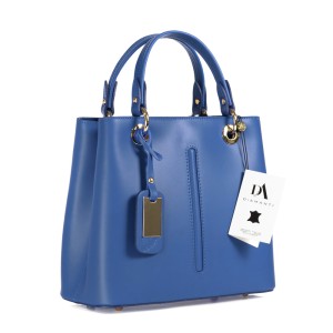 Geanta dama din piele naturala DiAmanti Amelie Albastru